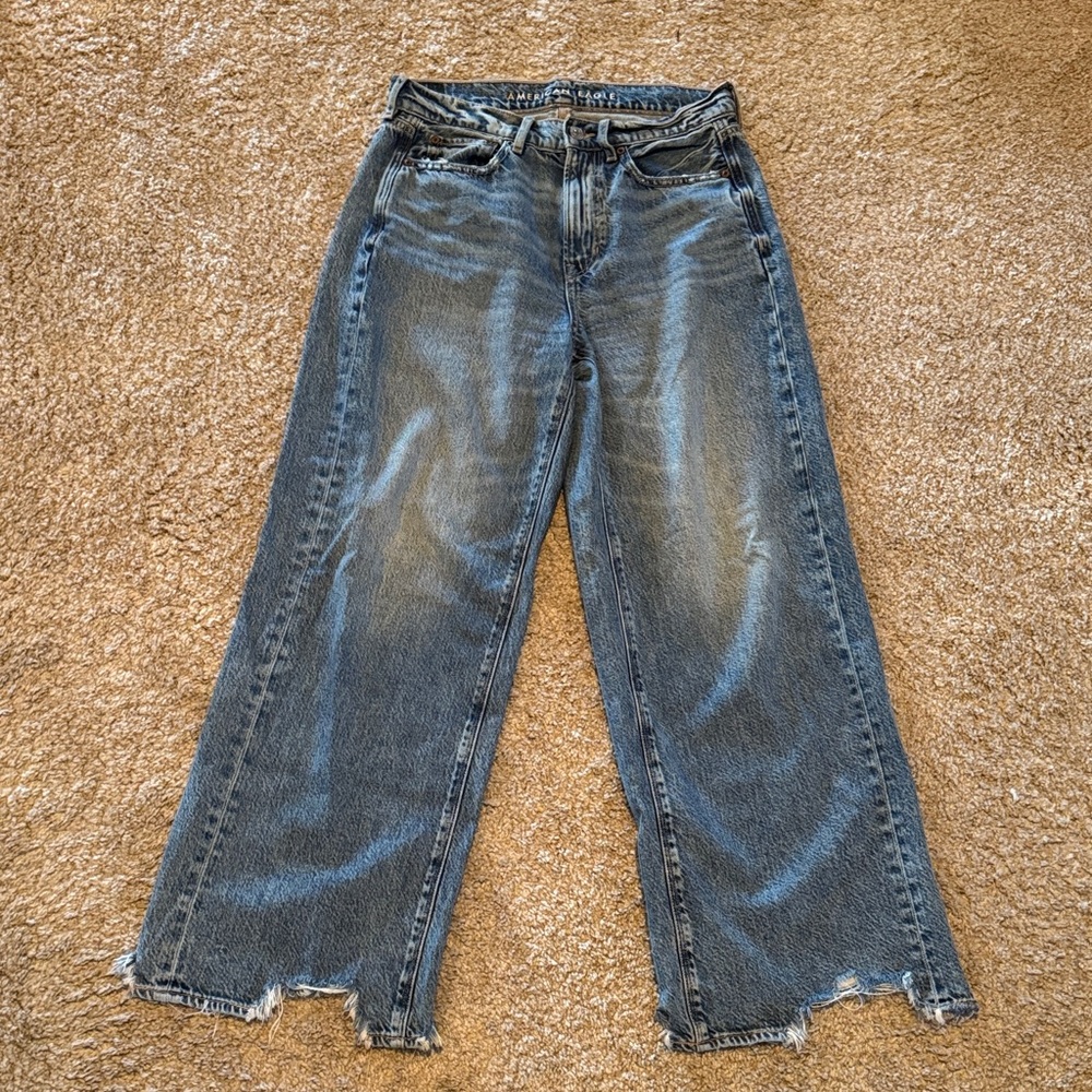 Classic Blue Wide-Leg Jeans